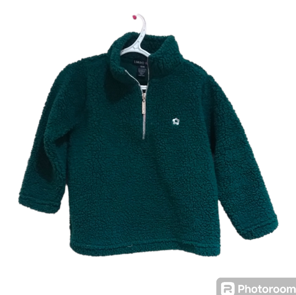 💥3/$30  LIMITED TOO  Girls Sherpa 3/4 Zip Pullover